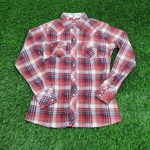 Vintage Miller-Miller-Miller Shirt Womens Small 16x25 Red